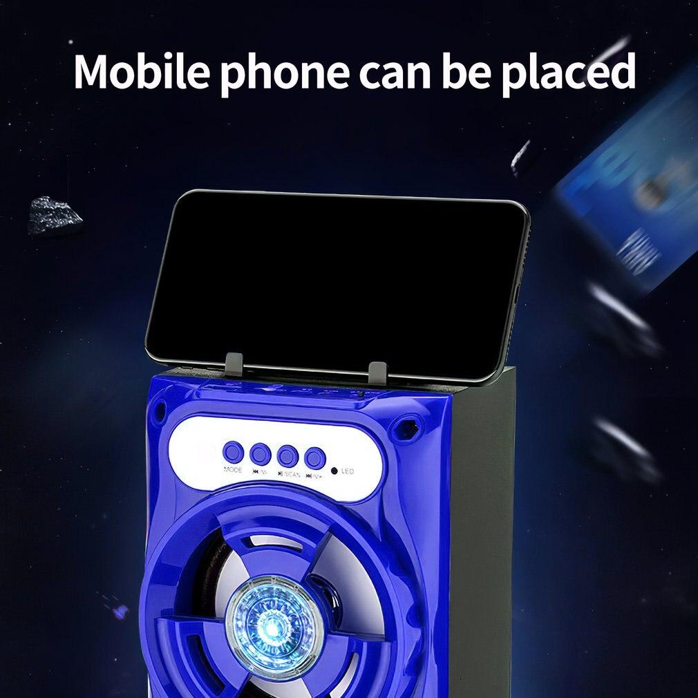 Портативный Bluetooth-динамик Беспроводная звуковая система Бас-стерео со светодиодной подсветкой Беспроводная связь для занятий спортом на открытом воздухе и путешествий