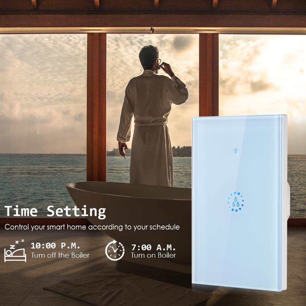 Wi-Fi Smart Boiler с сенсорным переключателем, голосовое управление, совместимое с Alexa Google