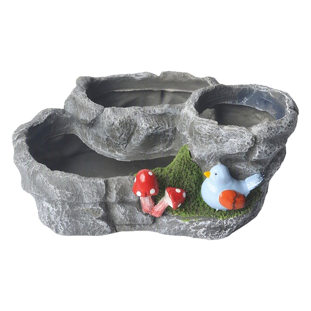 Rockery Villa Landscape Resin Flower Pot Multilevel Layered Bonsai Succulent Planter Home Decor
