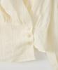 SALON DE YOHN Soft Cotton Wrap Blouse_ Ivory