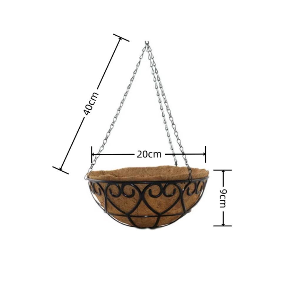 Iron Chain Hanging Basket European Planters Basket New Flowerpot