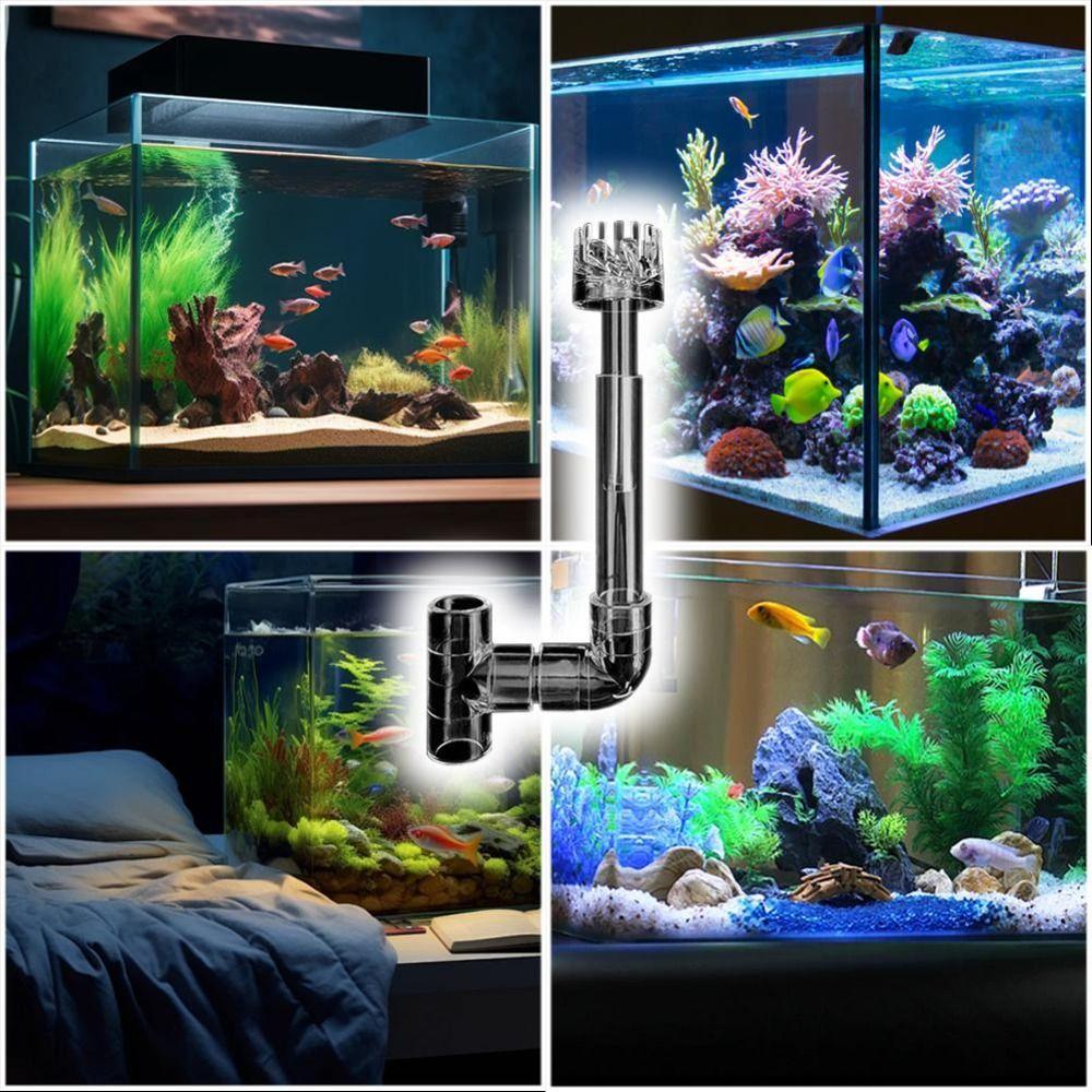 Surface Tank Filter Cleaning Water Plant Acrylic Lily Pipe Spin  Fish Tank Accessories