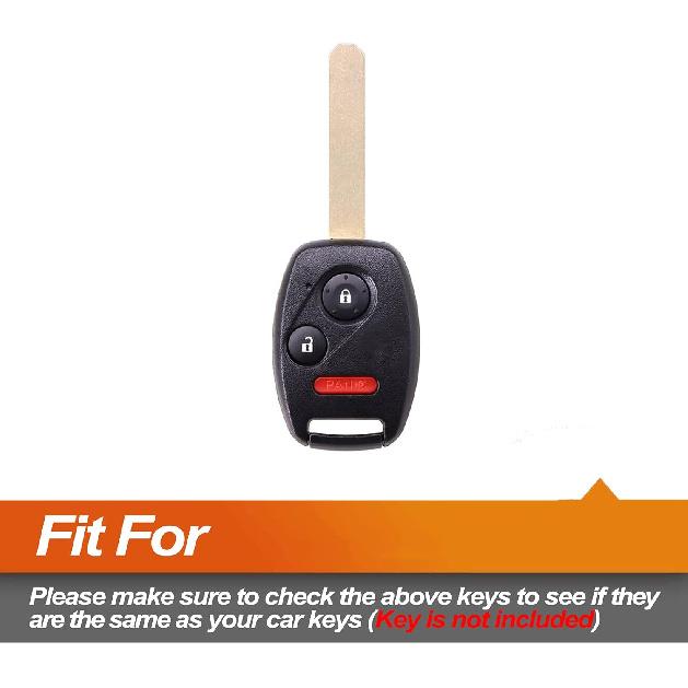 Silicone Key Fob Cover Fit for Honda Accord Civic Crosstour CR-V CR-Z Fit ight Odyssey Pilot Ridgeline Straight 3 Buttons Key Fob | Car Accessories |