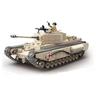 1031pcs Military World War II British Churchill Mk.i Rotating Fort Infantry Tank Architecture Creator City Building Block Toys