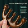 Женский сандаловый пятизубцовый массажный гребень для кожи головы и головы