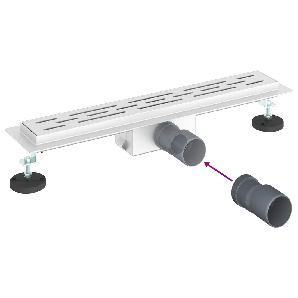 Linear Drain Shower Drain Silver 60 cm Stainless Steel 304
