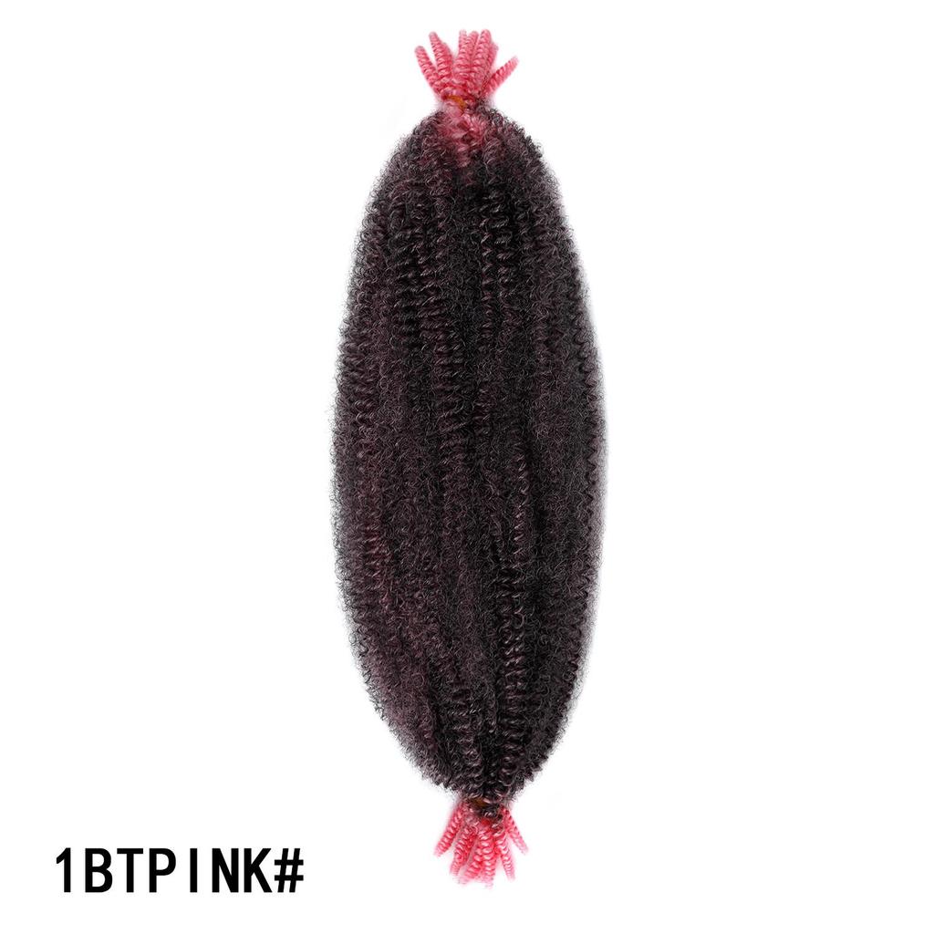 Пружинистые Афро Твисты Черные Синтетические Вязаные Волосы Marley Twist Кудрявые Плетения Наращивание Волос DIY Парики Для Женщин