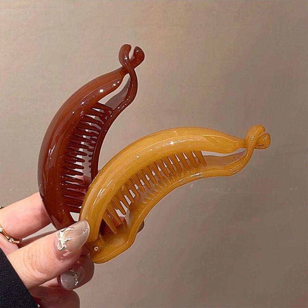 Hairpin Plastic Banana Clip Ponytail Holder Korean Hair Clip Fashion Vertical Clip Women