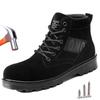 Мужские защитные ботинки со стальным носком, осенне-зимние рабочие ботинки для мужчин, противоударные, нескользящие, защитные рабочие кроссовки