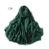 High-Quality Cotton Linen Gauze Scarf: Breathable, Encrypted Sunscreen, Four-Circle Fringe Shawl, Women's Malay Head Scarf