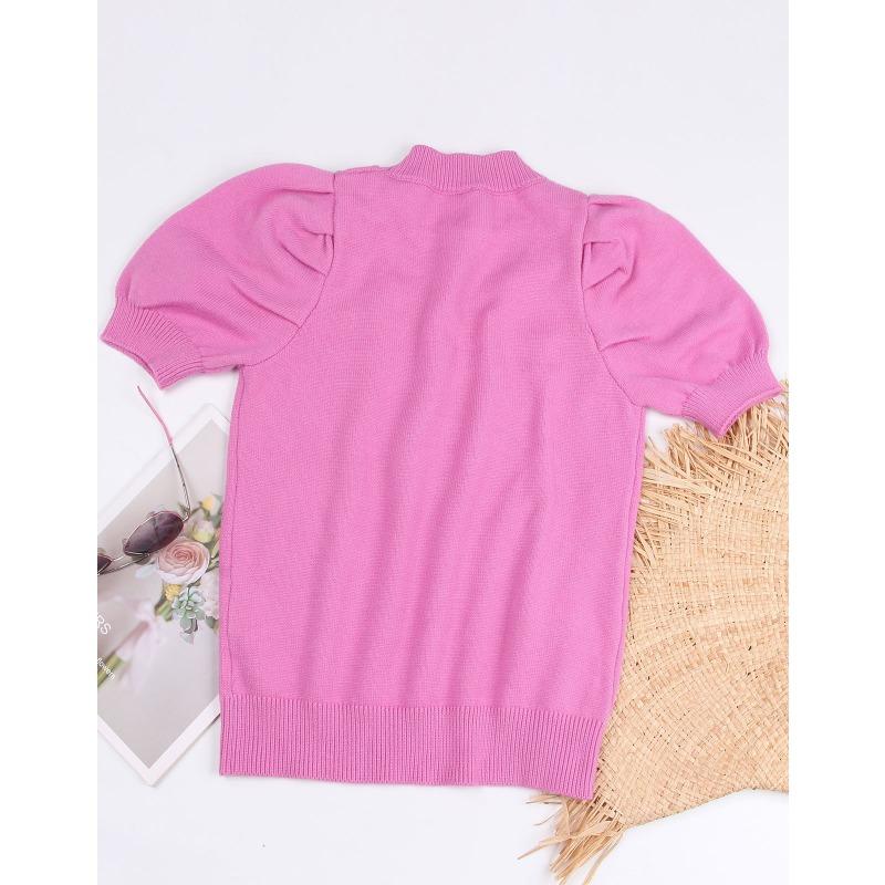 Женский свитер с круглым вырезом и короткими рукавами, контрастного цвета, осень-зима Love