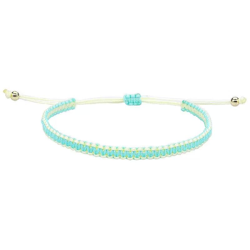 Браслеты и браслеты из плетеной веревки на удачу для женщин и мужчин, узлы ручной работы, тибетские буддийские, для дружбы, для девочек, подарок, регулируемый