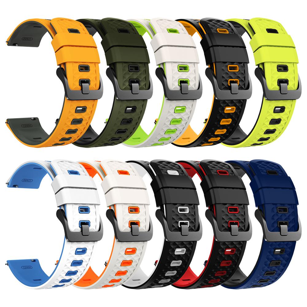 Силиконовые ремешки 22 мм для Xiaomi Watch color 2 S3 S2 46 мм/42 мм S1 Pro S4 Sport Mi Watch Браслет Для SUUNTO RACE 2/S Запасной ремешок