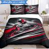 3PCS Red Cape Hero Bedding Set,Including 1pc Duvet Cover And 2pcs Pillowcases Perfect for Bedroom, Dormitory, Fan Christmas gift