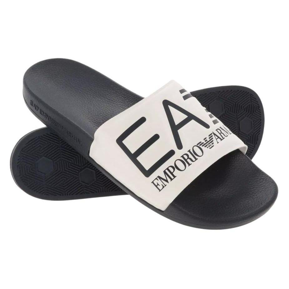 Emporio Armani EA7 Универсальные удобные шлепанцы Унисекс Обувь Черный XCP001XCC22B139