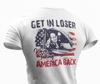 Футболка сторонника Трампа 2024 Get In Vote Политическая сатира Футболка Смешные футболки с Трампом