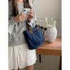 Urban Minimalist Female Student Large Capacity Commuting Horizontal Canvas Single Shoulder Diagonal Cross Portable Tote Bag
