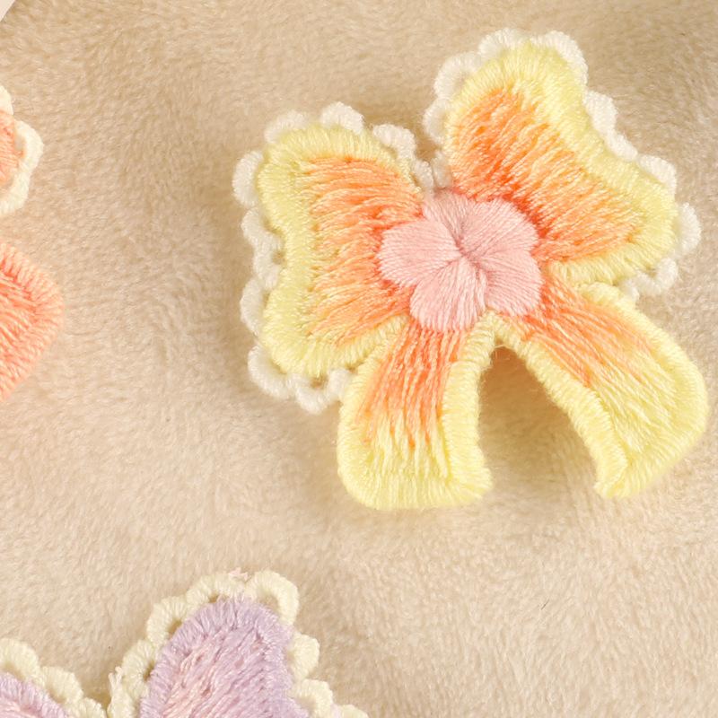 Вышивка Этикетка Бант Сделай сам Аксессуары для ручного аккаунта Аксессуары Нашивка Тканевая наклейка Брошь Ювелирные изделия Аксессуары для волос Аксессуары Наклейка с вышивкой