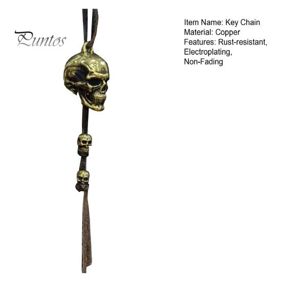 Брелок для ключей, устойчивый к ржавчине, гальваника в стиле ретро, не выцветающий, деликатный, для мотоцикла, подвеска в виде черепа, автомобильный аксессуар