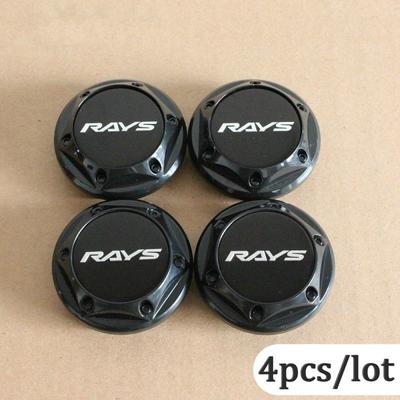 4 шт., 64 мм, 68 мм, наклейка с логотипом RAYS, эмблема RAYS Racing, значок авто, колпачок ступицы, колпаки для колес, центральные колпачки, аксессуары для стайлинга автомобилей