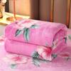 Теплое двойное тонкое одеяло с мультяшным одинарным ворсом, мягкое фланелевое покрывало на кровать