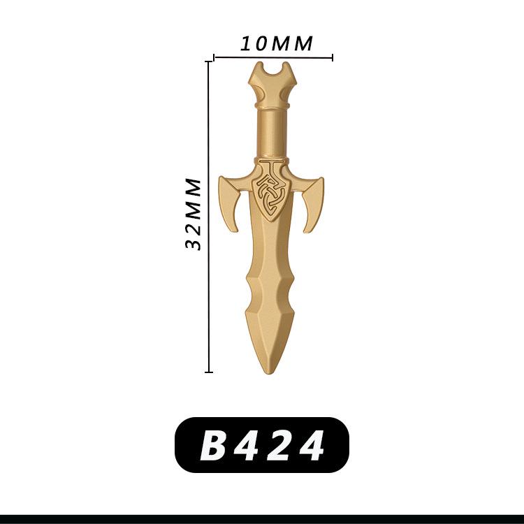 Минифигурка средневекового рыцаря: Фонтан, Рапира, Совместимый с кубиками LEGO