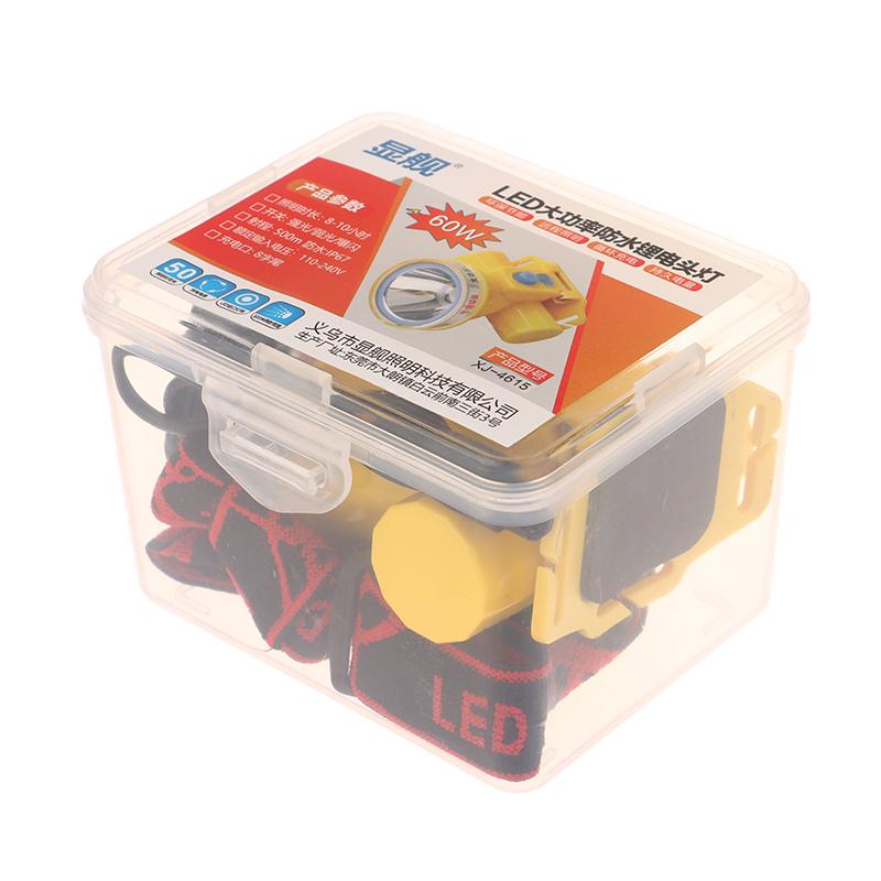 Налобный светодиодный водонепроницаемый фонарь желтого света для улицы, легкий, с сильным светом, фонарик-лампа, перезаряжаемый, для кемпинга