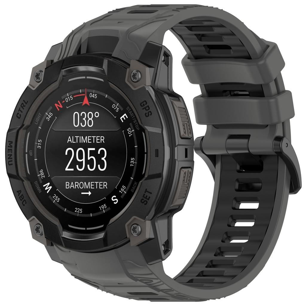 Двухцветный силиконовый ремешок для Garmin Instinct 3 50 мм 45 мм Официальный удобный браслет ремень для Garmin Instinct 3 45 мм 50 мм ремень