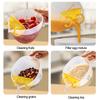 Egg Liquid Baking Filter Measuring Graduated Cup Multi-functional Cleaning Vegetable Fruit Rice Beans Kitchen Tools