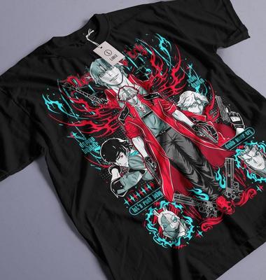 Devil May Cry Данте Унисекс Мужская Хлопковая Футболка