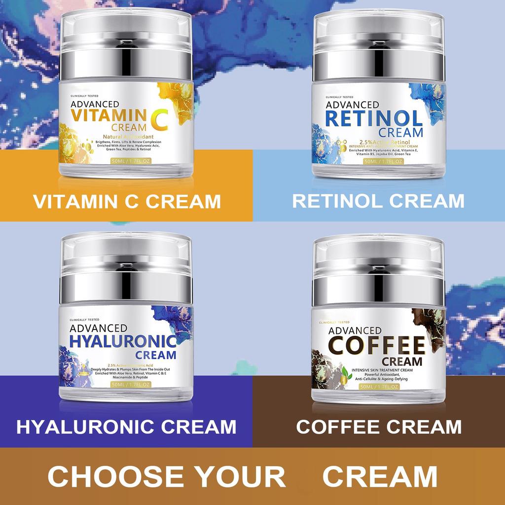 Hyaluronic Nourishing Deeply Moisturizing, Hydrating, Locking Moisture And Brightening Retinol Press Type