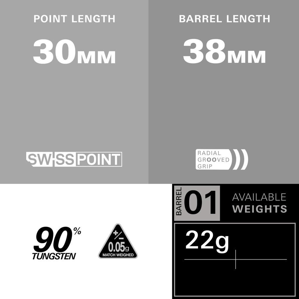 ЦВЕТА ЦВЕТОВ G4 24G SP ДРОТИК СО СТАЛЬНЫМ НАКОНЕЧНИКОМ 90% (Синий 22г)