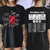 Летняя нейтральная рубашка с узором BTS Arirang World Tour