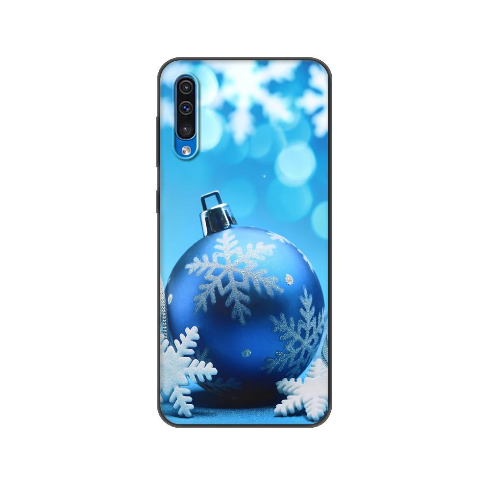 Черный чехол из ТПУ для Samsung Galaxy A50 50S A30S A10 A01 A11 A21S A31 A41 A51 A71 M21 M30S S10 LITE Чехол на Рождество и Новый год