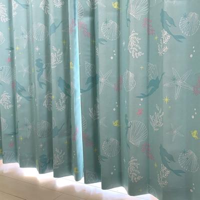 Теплозащитные шторы Disney Ariel Disney Grade 2 Blackout Ширина 100 x 200 см Длина Набор из 2 шт. Disney Princess Русалочка Моющиеся персонажи