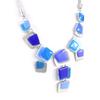 [H2360] - Blue 'Coloring' Designer Necklace