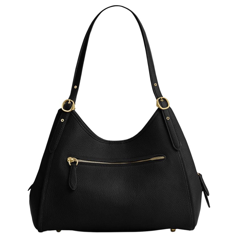 Coach Bella 31 Shoulder Bag With Adjustable Strap Women Shoulder Bag Black Gold CR979-B4BK