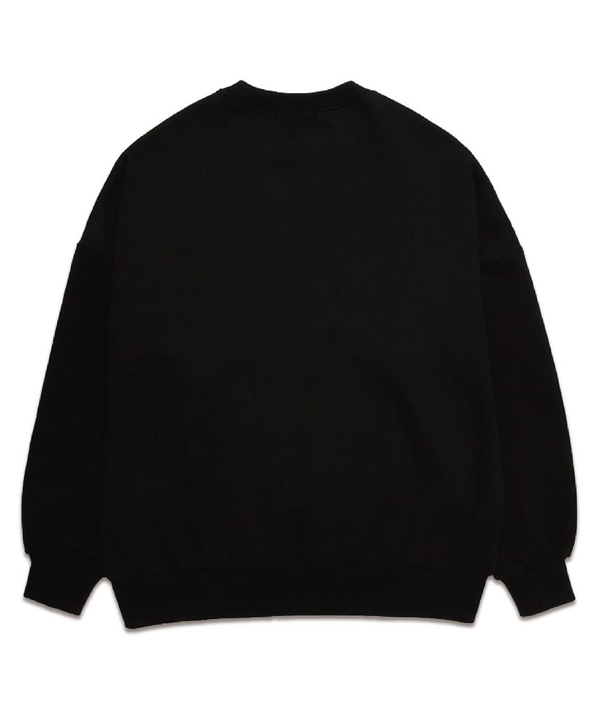 VANNWORKS Blur Oversized Sweatshirt (Vls0057) Black