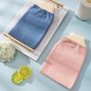 New Solid Color Nordic Bath Towel Exfoliating Glove Double-Sided Bathing Back Scrubber
