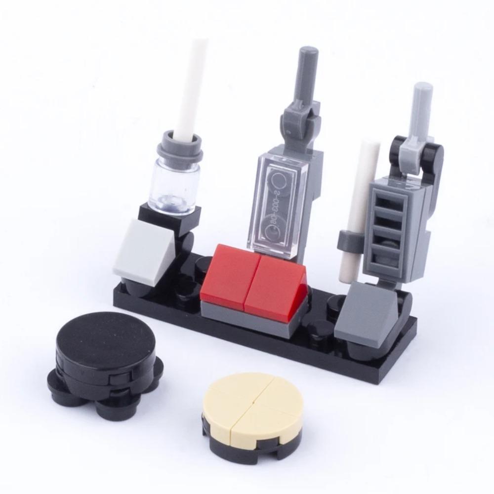 MOC City House Building Block Kitchen Office Bedroom Piano Bed Sofa icebox Lamp Bookshelf Fish Tank Bricks Set Toys