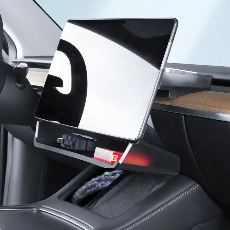 For Tesla Model 3+ Model Y Launch 2025 Under Screen Storage Box Central Control Hidden Storage Organizer Tray Car Accessories