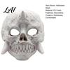 Scary Halloween Costume Mask Skeleton Mask Horror Fanged Skull Distressed Creepy for Parties Full Face Cosplay Party Props Vintage Style