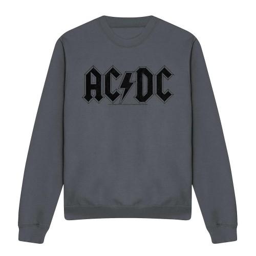 AC/DC Unisex Adult Worn Logo Sweatshirt