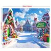 1 плоская 2D деталь декора Рождественской деревни Whoville, полиэстеровый фон, подходит для праздничного оформления вечеринки