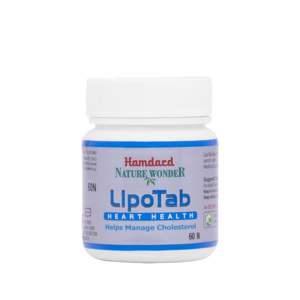 Hamdard Lipotab White Herbal Supplement 60N Tablets X Pack of 2 for Overall Wellness and Healthy Lifestyle