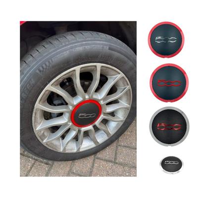 1 шт. 133 мм Для Fiat 500 500C 500L 500X модели 07-23 Новые колпаки на ступицу Центральные колпаки колес Серебристый/Красный Пылезащитный колпак Внешние аксессуары