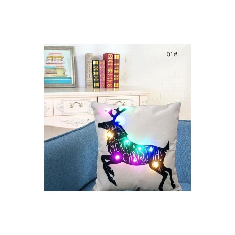 Versatile Christmas-themed Cotton Linen Throw Pillow Case Ideal For Cozy Home Accents