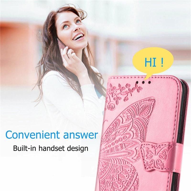 For Nokia HMD Pulse Pro Plus Case Flip Leather Wallet Cover Card Holder Cute Butterfly