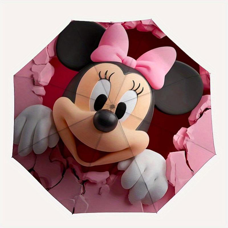 1pc Minnie Mouse Automatic Open/close, All-Season Portable Folding Umbrella, Perfect Gift for Friends yy250807039