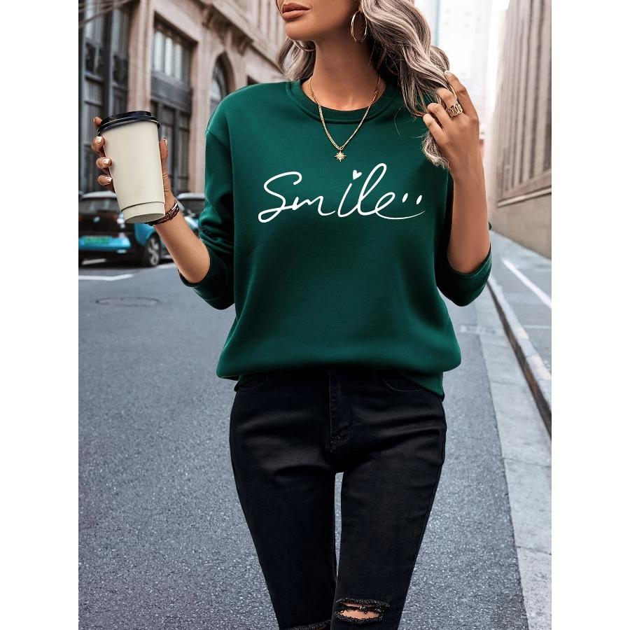 Женская спортивная толстовка на шерстяной подкладке с длинными рукавами, круглый вырез, модный спортивный топ, уличная одежда на осень и зиму